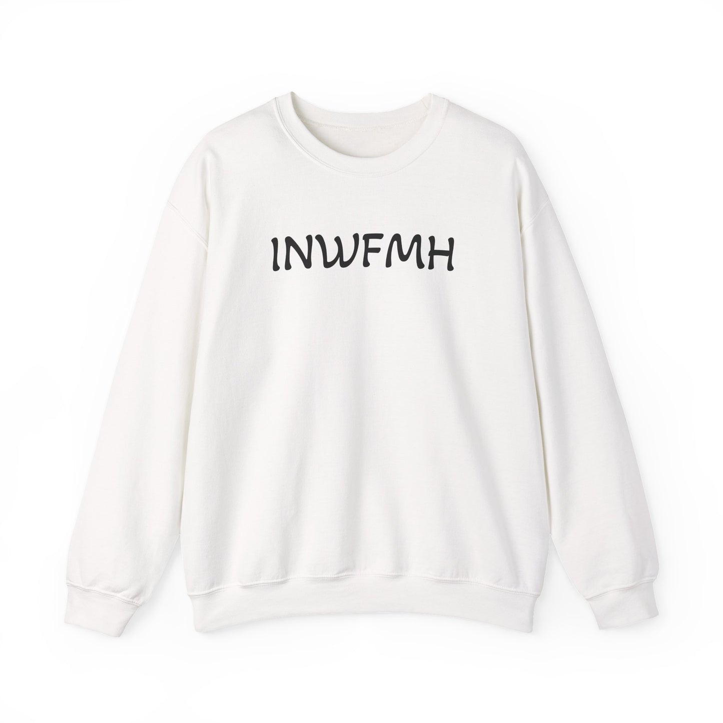 Casual Cozy INWFMH Plain Sweatshirt, Unisex Comfort Apparel, Trendy Fall Wardrobe, Ideal for Relaxed Days, Gift for Friends