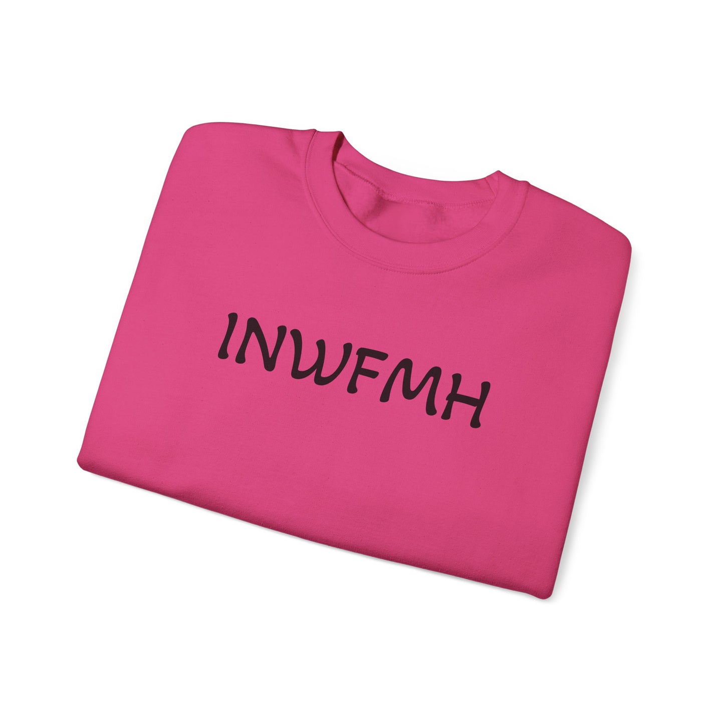Casual Cozy INWFMH Plain Sweatshirt, Unisex Comfort Apparel, Trendy Fall Wardrobe, Ideal for Relaxed Days, Gift for Friends