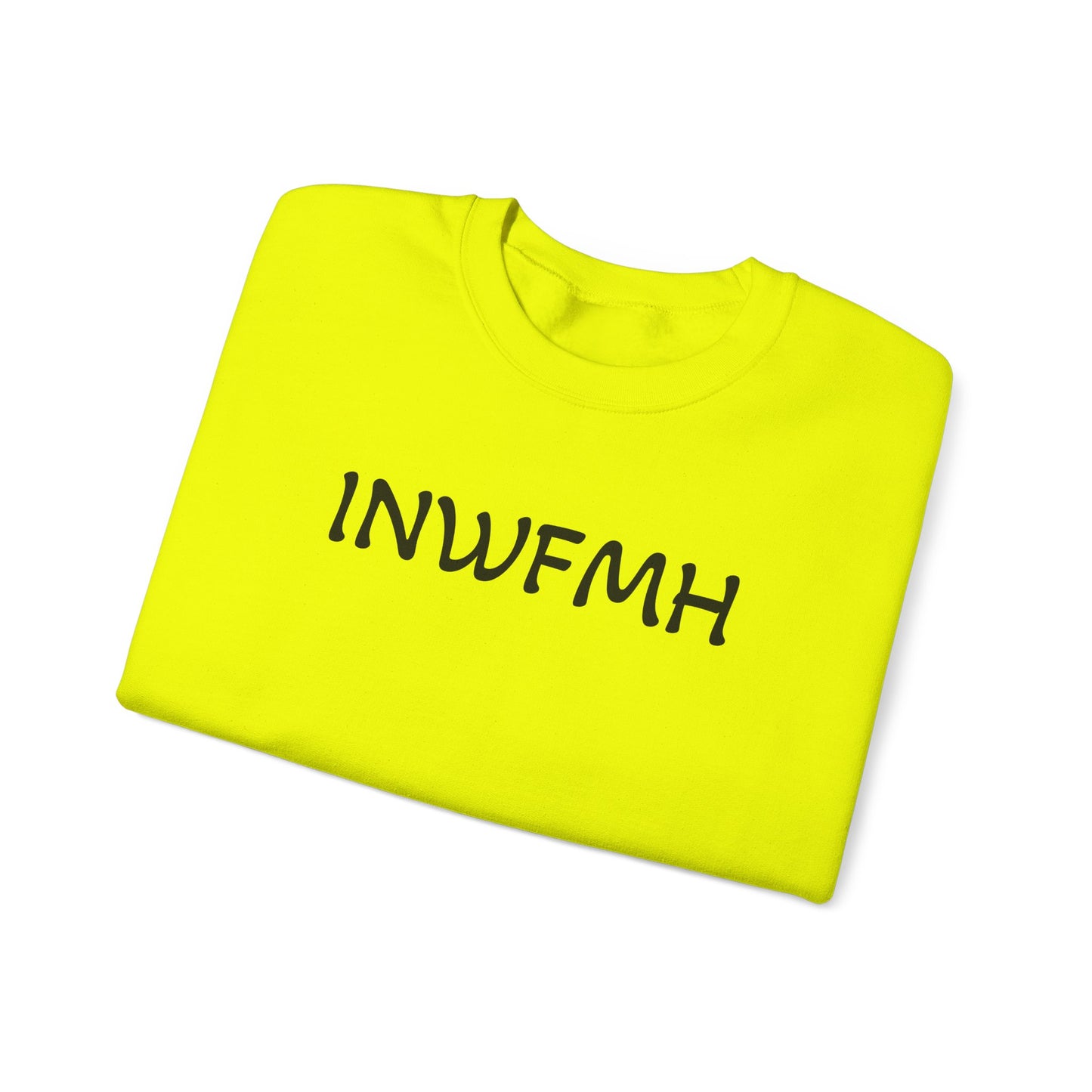 Casual Cozy INWFMH Plain Sweatshirt, Unisex Comfort Apparel, Trendy Fall Wardrobe, Ideal for Relaxed Days, Gift for Friends