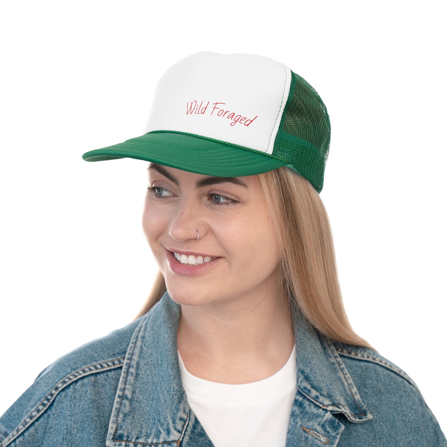 Wild Foraged Trucker Cap, Stylish Outdoor Hat, Gift for Nature Lovers, Camping & Hiking Accessory, Unisex Cap, Custom Headwear