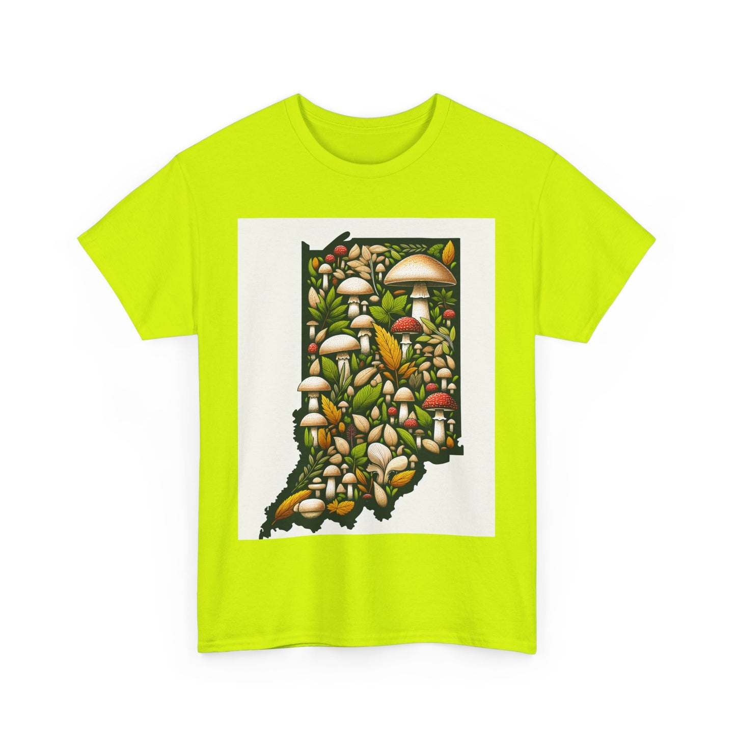Indiana Nature Scene Unisex Heavy Cotton Tee, Eco-Friendly, Nature Lover Gift, Casual Wear, Summer Outfit, Outdoor Adventure