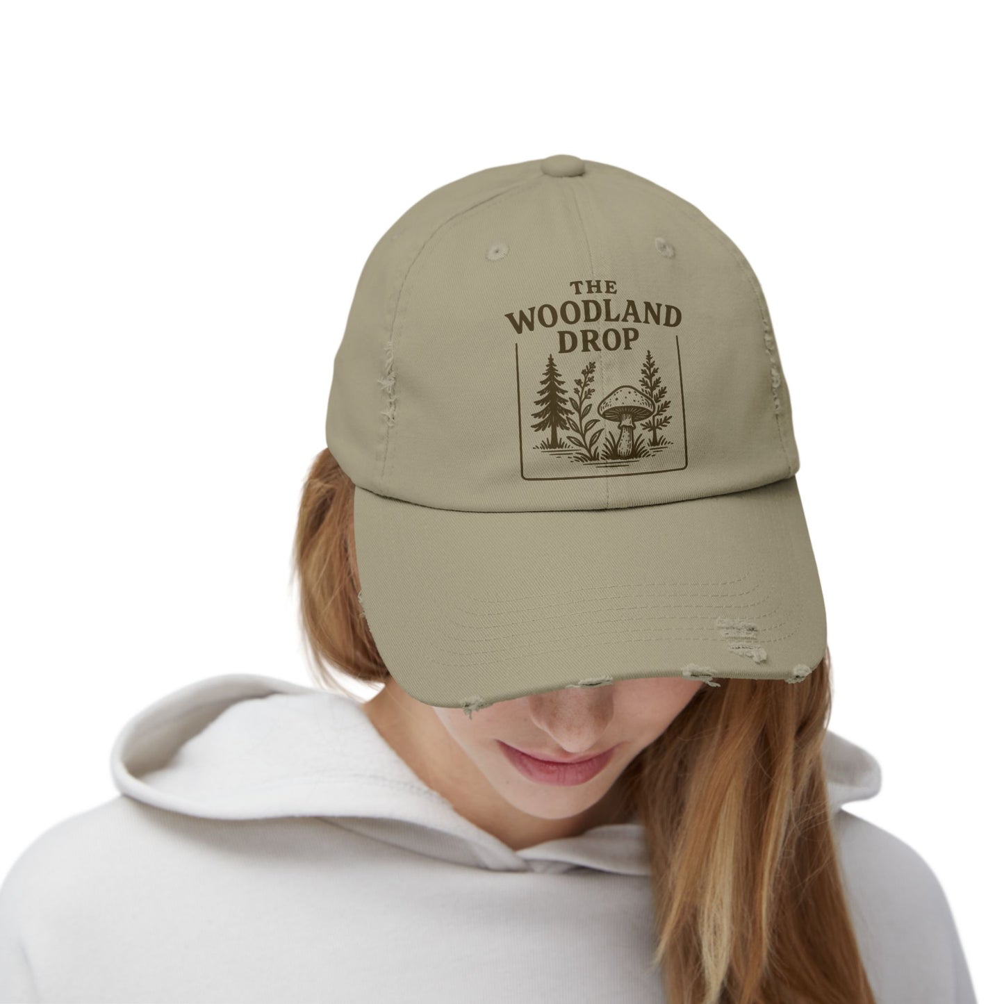 Distressed Woodland Drop Cap