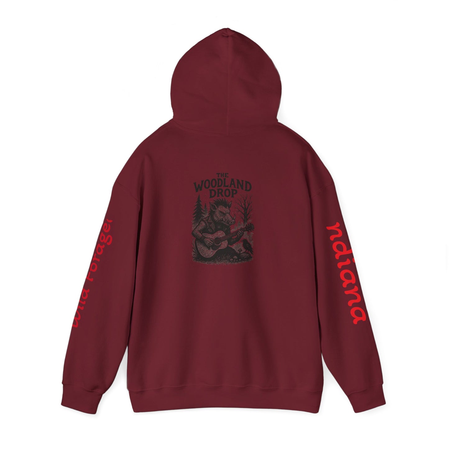 Woodland Forager Hooded Sweatshirt, Cozy Unisex Hoodie, Nature Lover Gift, Hiking Apparel, Outdoor Adventure Sweatshirt