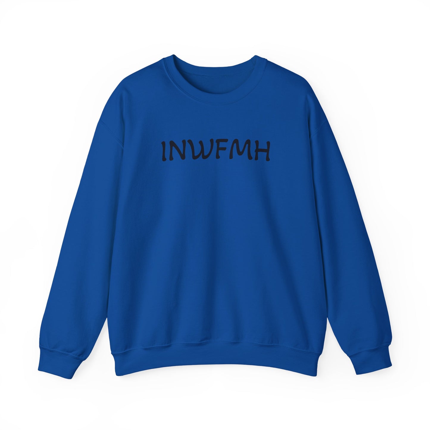 Casual Cozy INWFMH Plain Sweatshirt, Unisex Comfort Apparel, Trendy Fall Wardrobe, Ideal for Relaxed Days, Gift for Friends