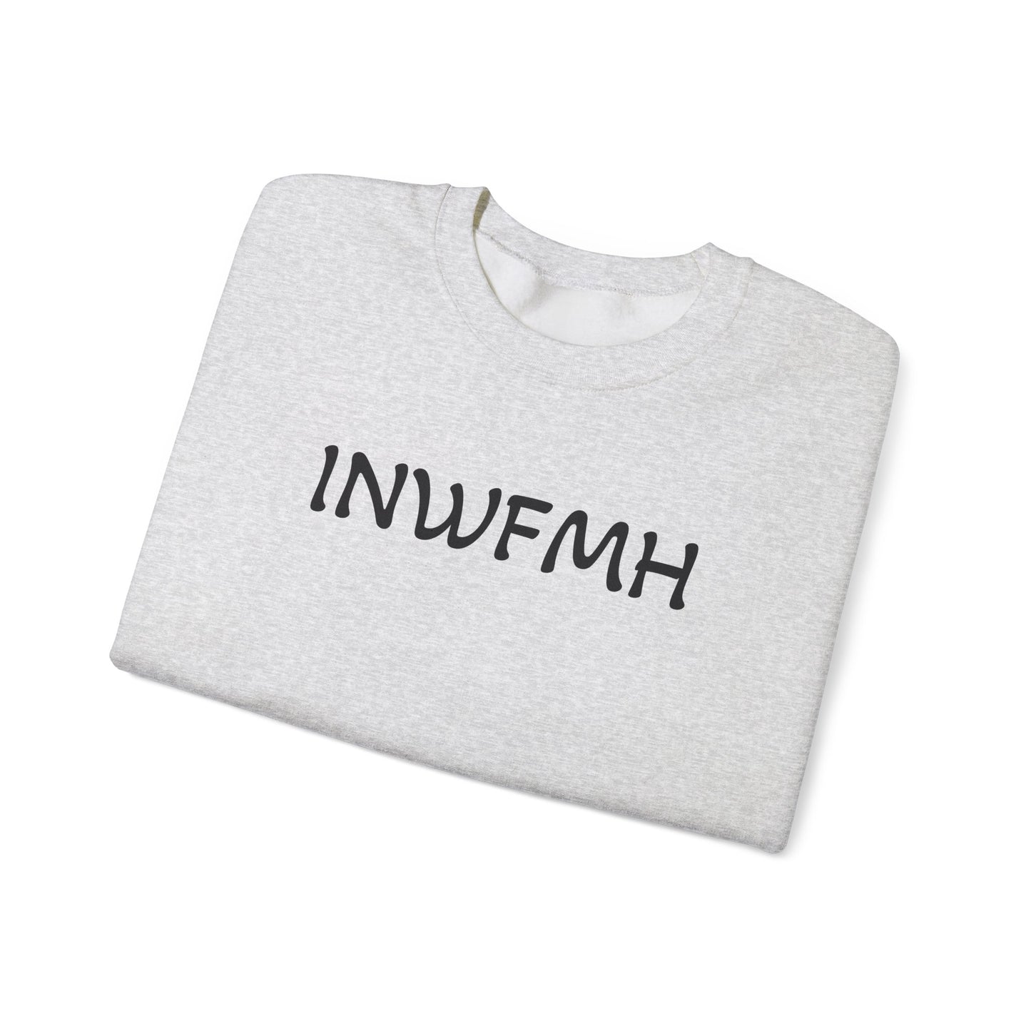 Casual Cozy INWFMH Plain Sweatshirt, Unisex Comfort Apparel, Trendy Fall Wardrobe, Ideal for Relaxed Days, Gift for Friends