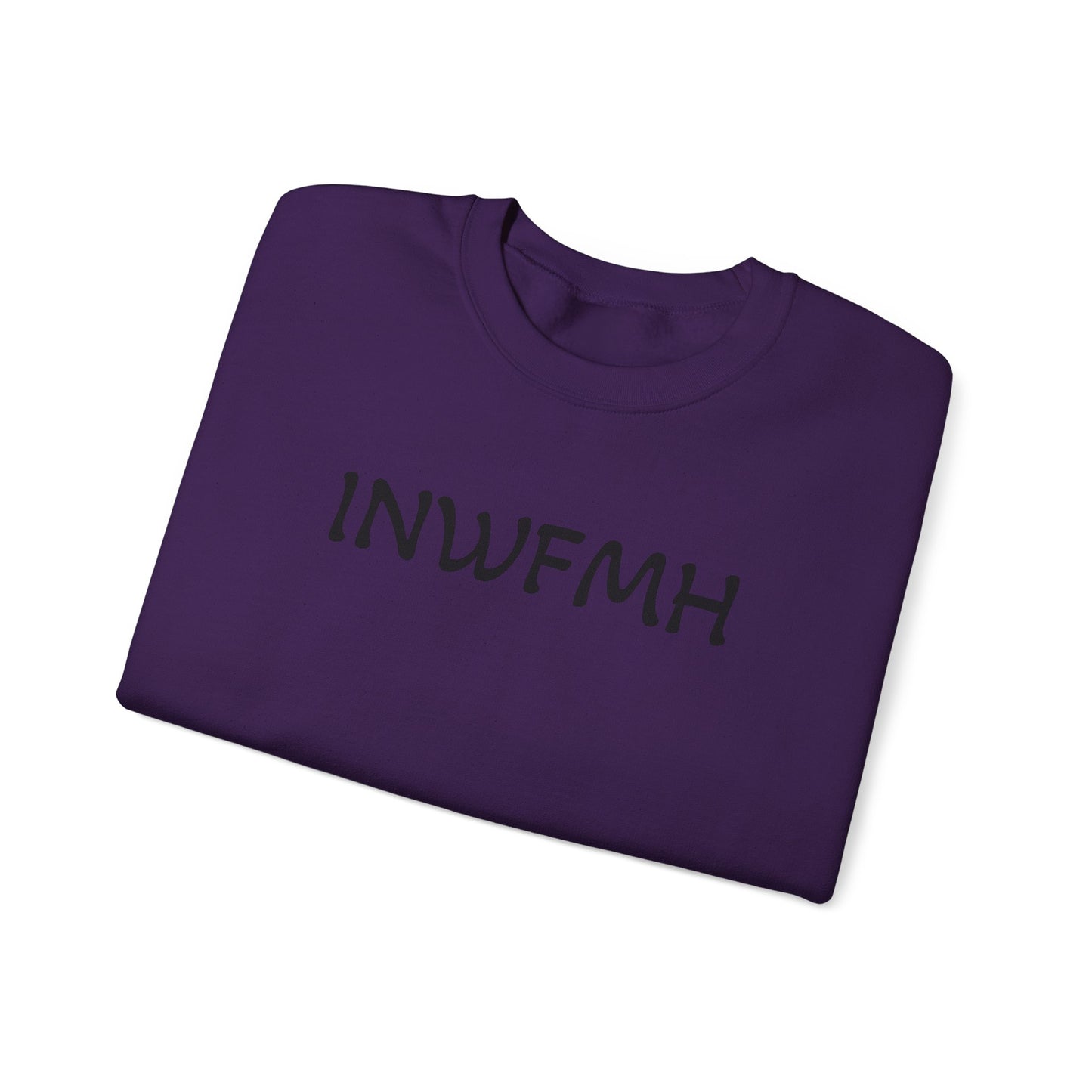Casual Cozy INWFMH Plain Sweatshirt, Unisex Comfort Apparel, Trendy Fall Wardrobe, Ideal for Relaxed Days, Gift for Friends