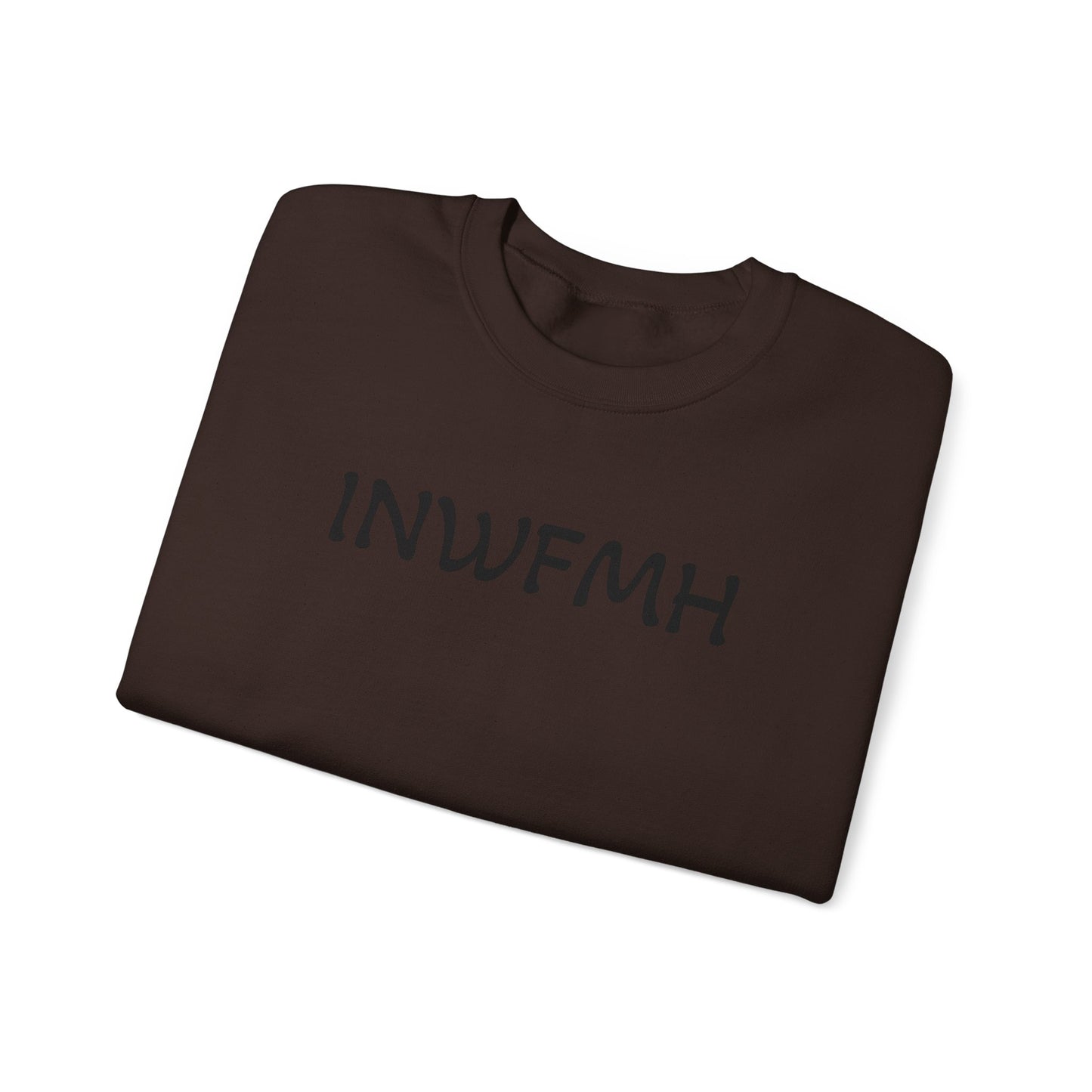 Casual Cozy INWFMH Plain Sweatshirt, Unisex Comfort Apparel, Trendy Fall Wardrobe, Ideal for Relaxed Days, Gift for Friends