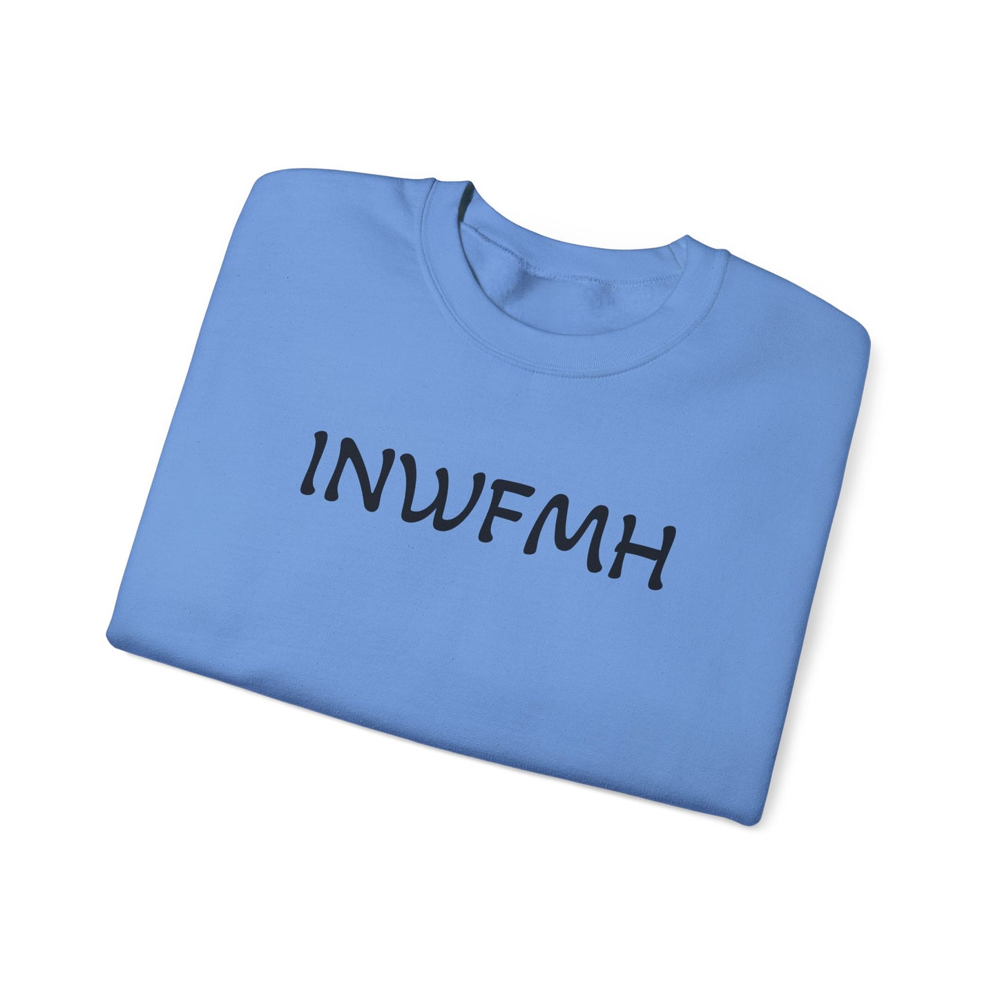 Casual Cozy INWFMH Plain Sweatshirt, Unisex Comfort Apparel, Trendy Fall Wardrobe, Ideal for Relaxed Days, Gift for Friends