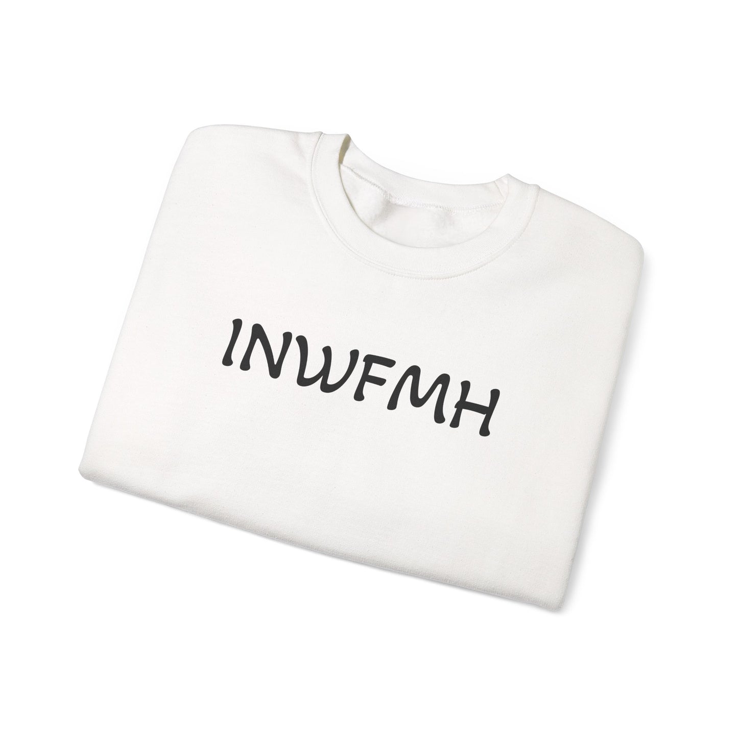 Casual Cozy INWFMH Plain Sweatshirt, Unisex Comfort Apparel, Trendy Fall Wardrobe, Ideal for Relaxed Days, Gift for Friends