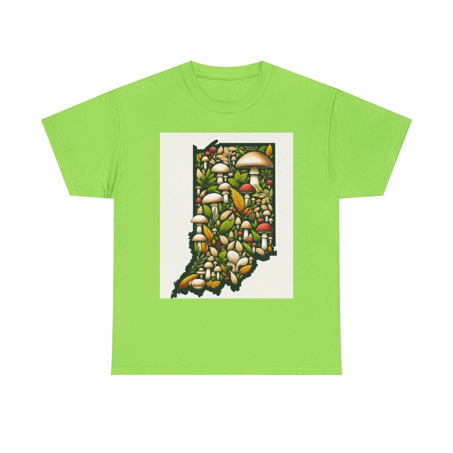 Indiana Nature Scene Unisex Heavy Cotton Tee, Eco-Friendly, Nature Lover Gift, Casual Wear, Summer Outfit, Outdoor Adventure
