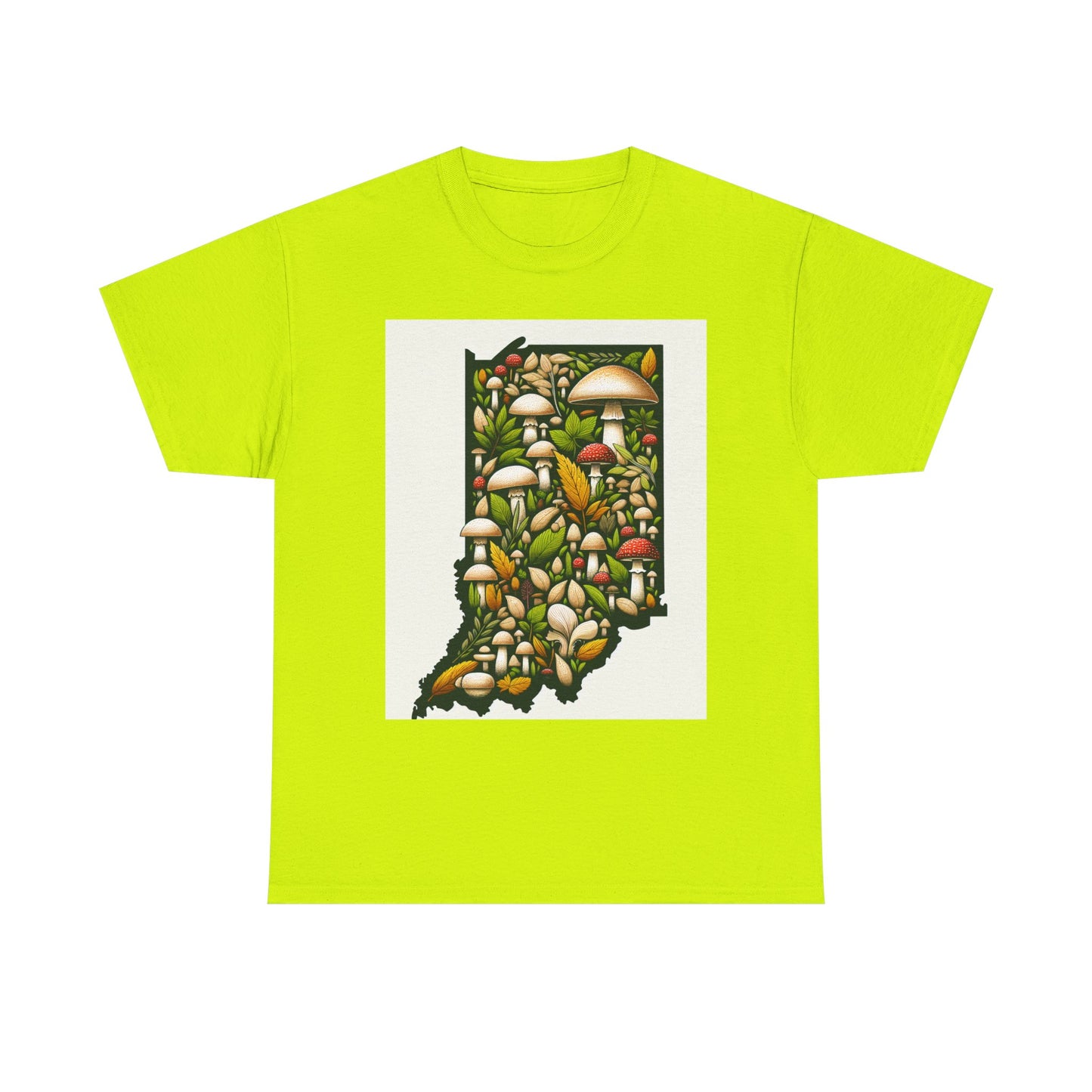 Indiana Nature Scene Unisex Heavy Cotton Tee, Eco-Friendly, Nature Lover Gift, Casual Wear, Summer Outfit, Outdoor Adventure