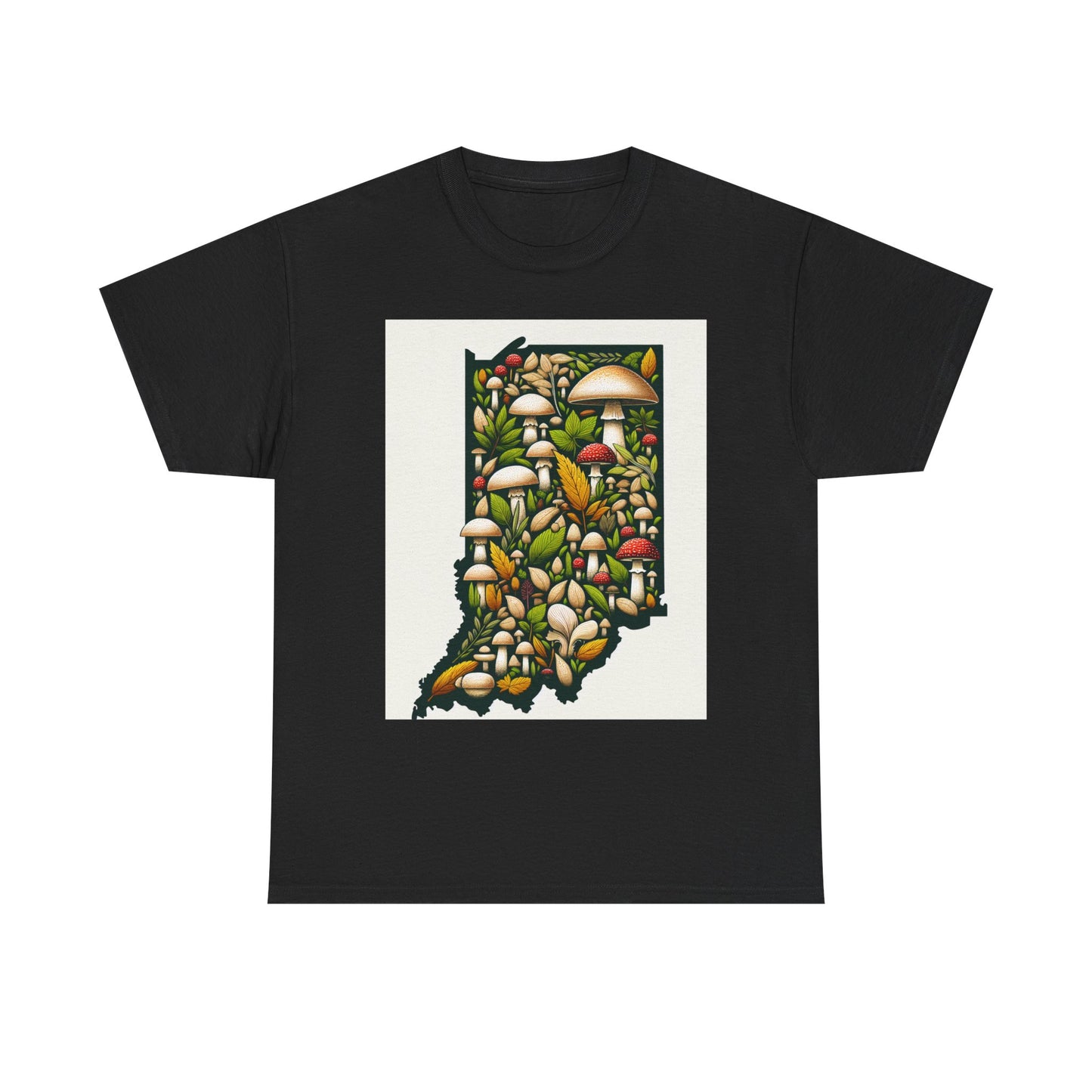 Indiana Nature Scene Unisex Heavy Cotton Tee, Eco-Friendly, Nature Lover Gift, Casual Wear, Summer Outfit, Outdoor Adventure