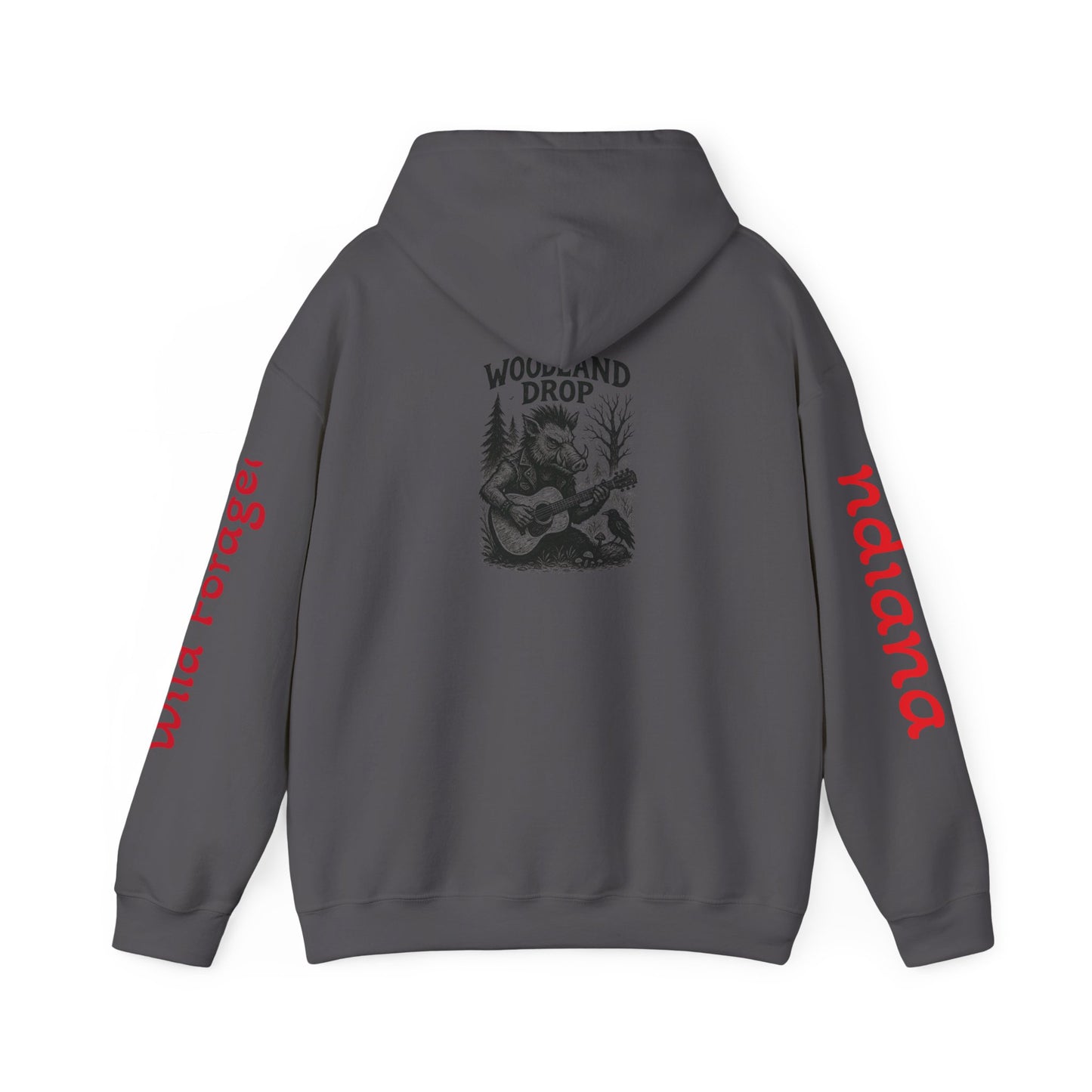 Woodland Forager Hooded Sweatshirt, Cozy Unisex Hoodie, Nature Lover Gift, Hiking Apparel, Outdoor Adventure Sweatshirt