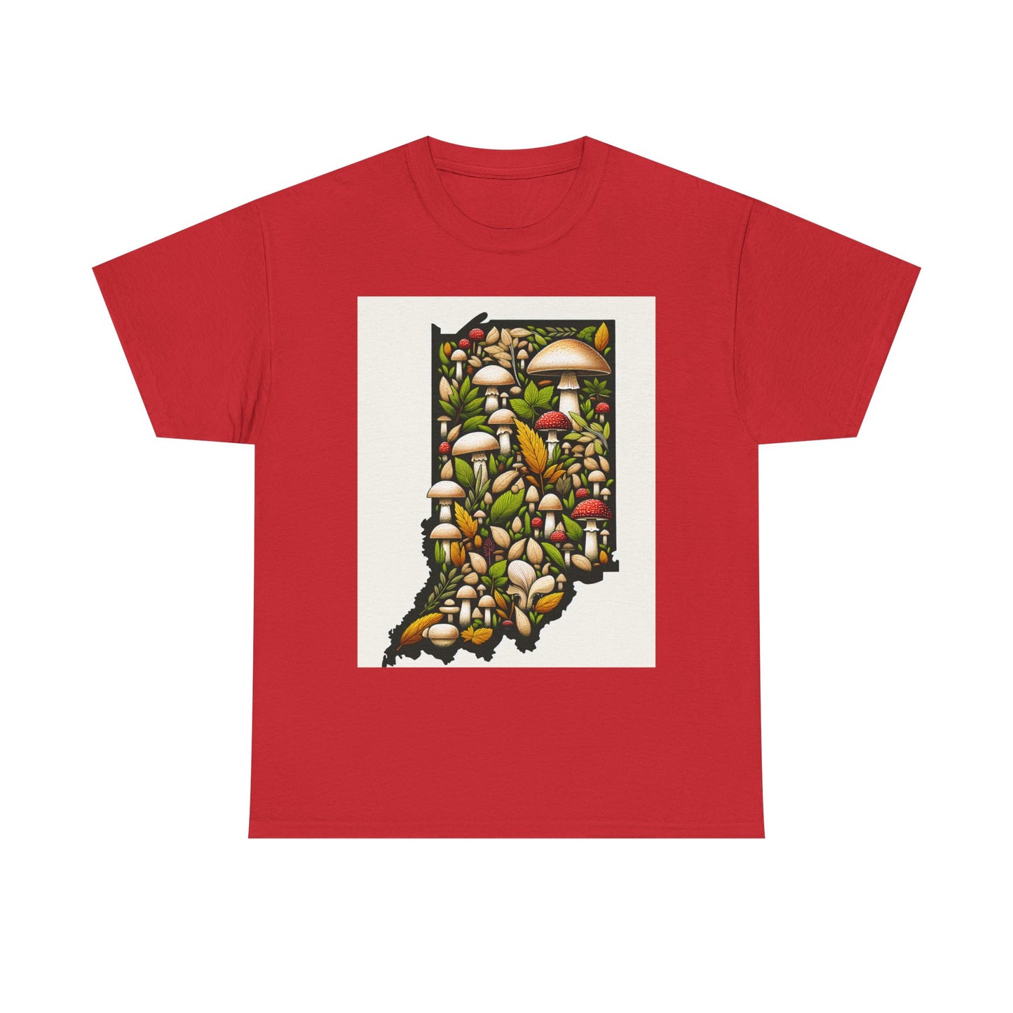 Indiana Nature Scene Unisex Heavy Cotton Tee, Eco-Friendly, Nature Lover Gift, Casual Wear, Summer Outfit, Outdoor Adventure
