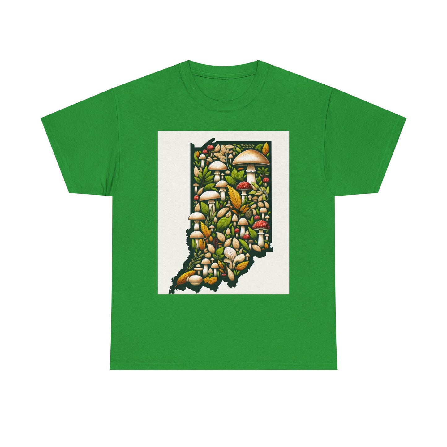 Indiana Nature Scene Unisex Heavy Cotton Tee, Eco-Friendly, Nature Lover Gift, Casual Wear, Summer Outfit, Outdoor Adventure
