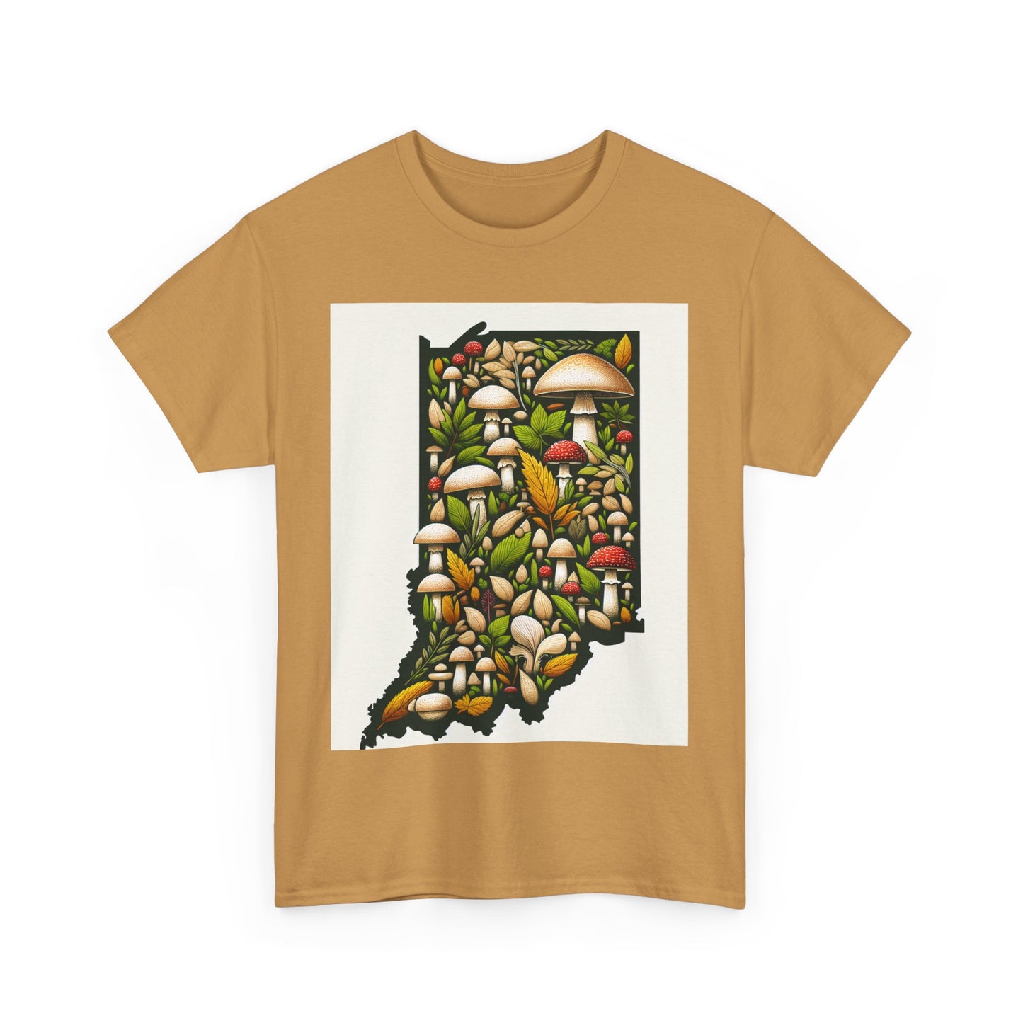 Indiana Nature Scene Unisex Heavy Cotton Tee, Eco-Friendly, Nature Lover Gift, Casual Wear, Summer Outfit, Outdoor Adventure