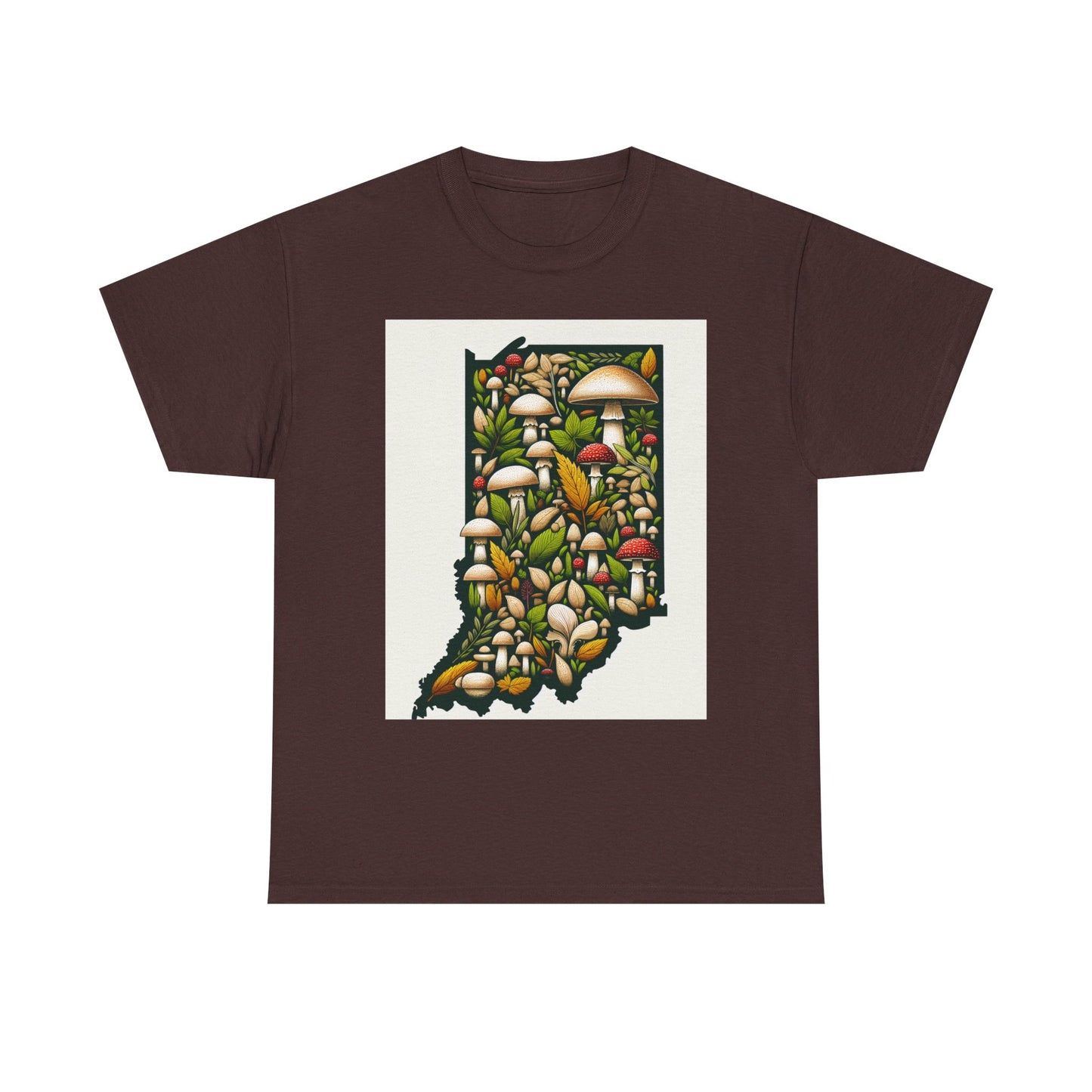 Indiana Nature Scene Unisex Heavy Cotton Tee, Eco-Friendly, Nature Lover Gift, Casual Wear, Summer Outfit, Outdoor Adventure