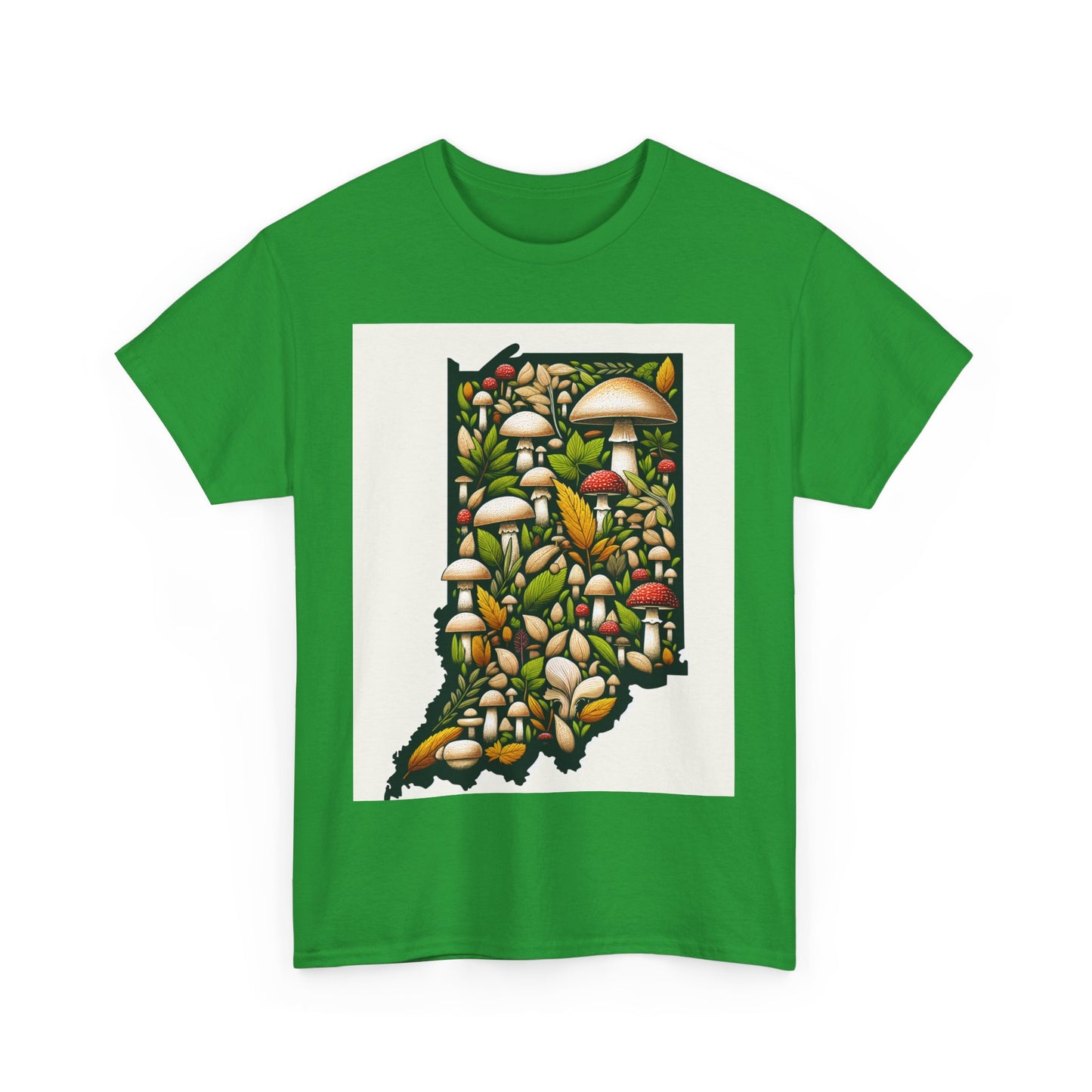 Indiana Nature Scene Unisex Heavy Cotton Tee, Eco-Friendly, Nature Lover Gift, Casual Wear, Summer Outfit, Outdoor Adventure
