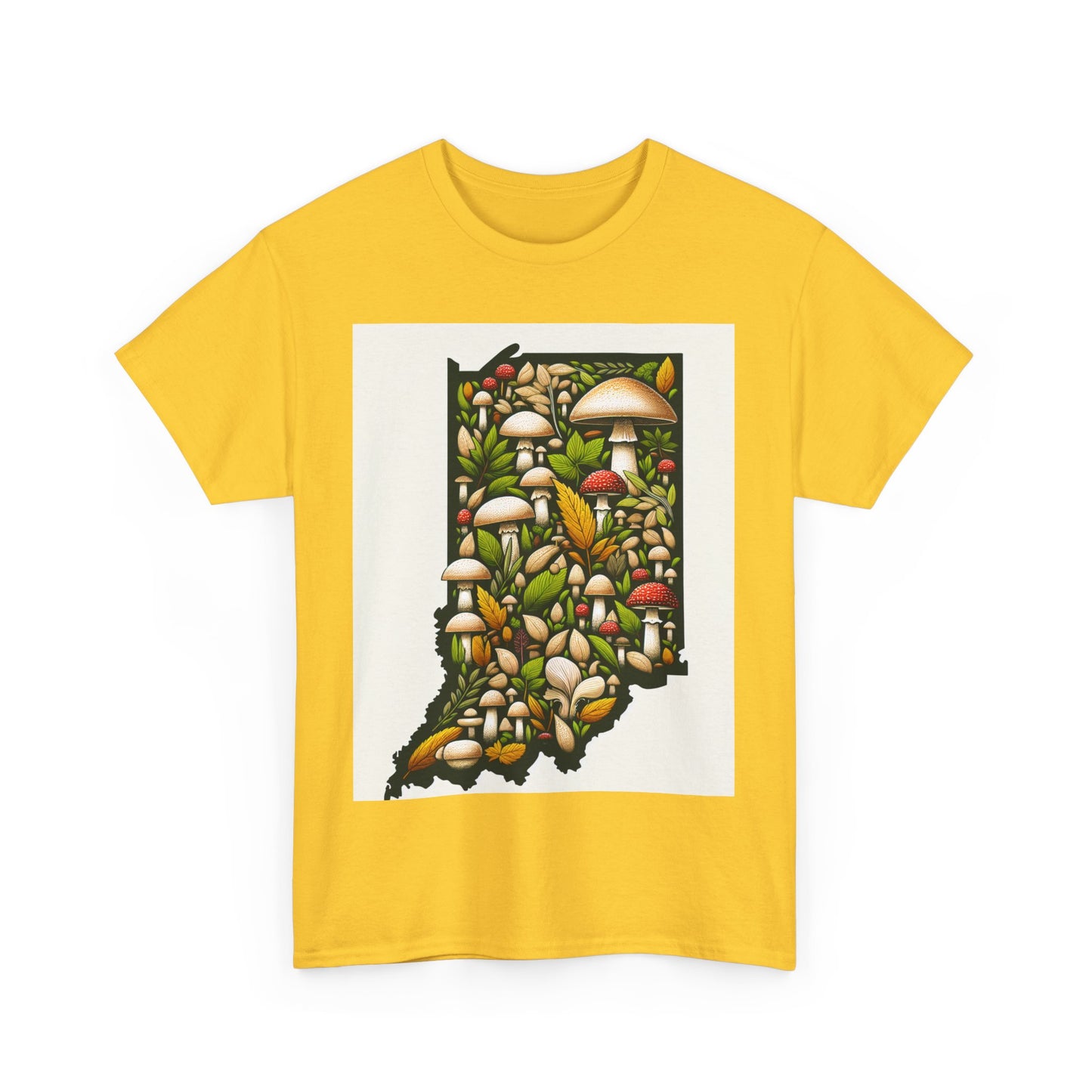 Indiana Nature Scene Unisex Heavy Cotton Tee, Eco-Friendly, Nature Lover Gift, Casual Wear, Summer Outfit, Outdoor Adventure