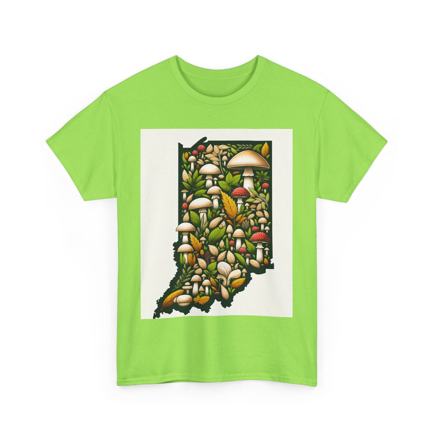 Indiana Nature Scene Unisex Heavy Cotton Tee, Eco-Friendly, Nature Lover Gift, Casual Wear, Summer Outfit, Outdoor Adventure