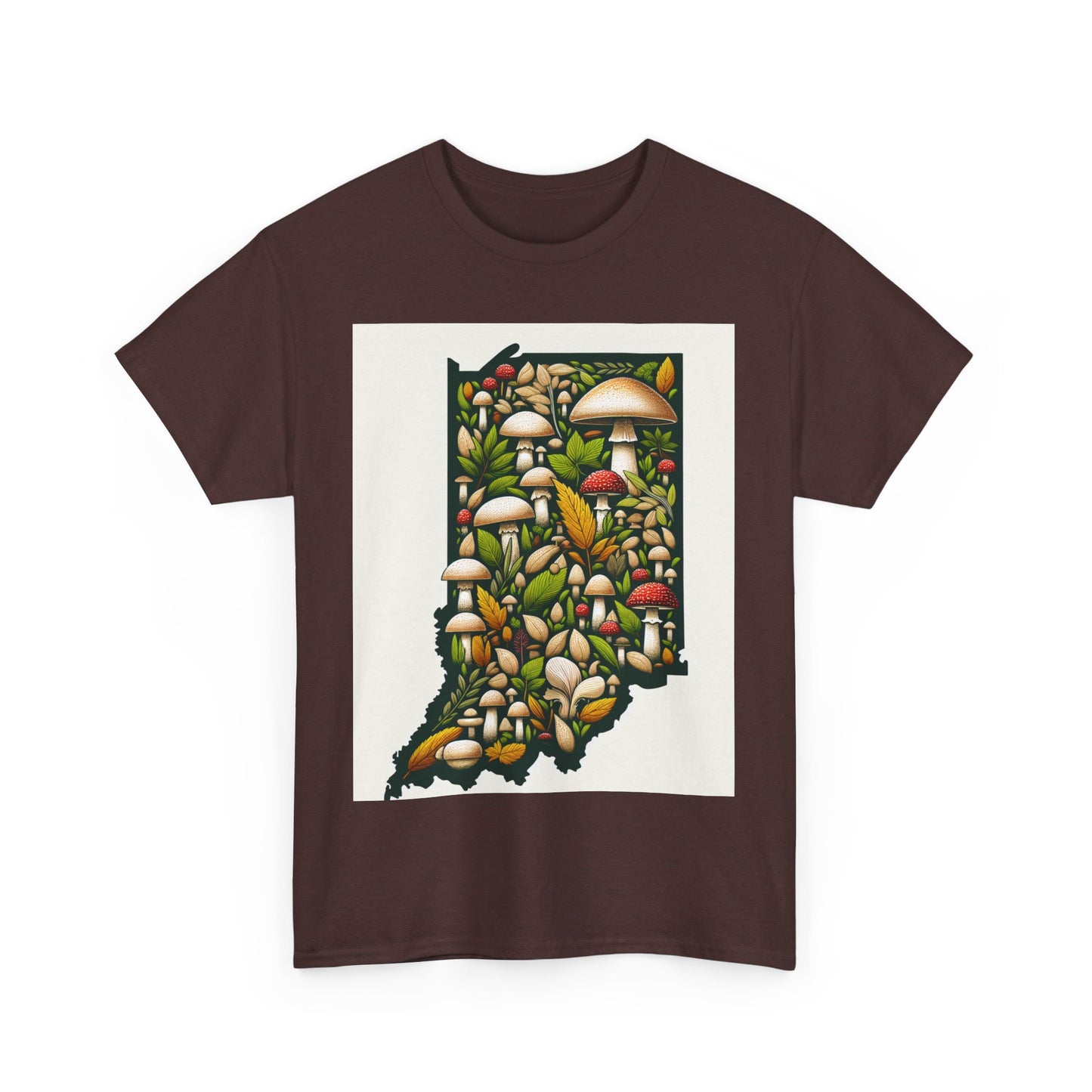 Indiana Nature Scene Unisex Heavy Cotton Tee, Eco-Friendly, Nature Lover Gift, Casual Wear, Summer Outfit, Outdoor Adventure