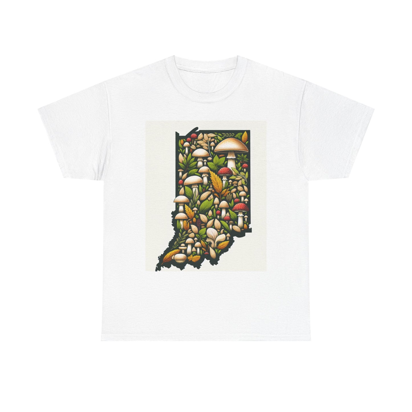 Indiana Nature Scene Unisex Heavy Cotton Tee, Eco-Friendly, Nature Lover Gift, Casual Wear, Summer Outfit, Outdoor Adventure