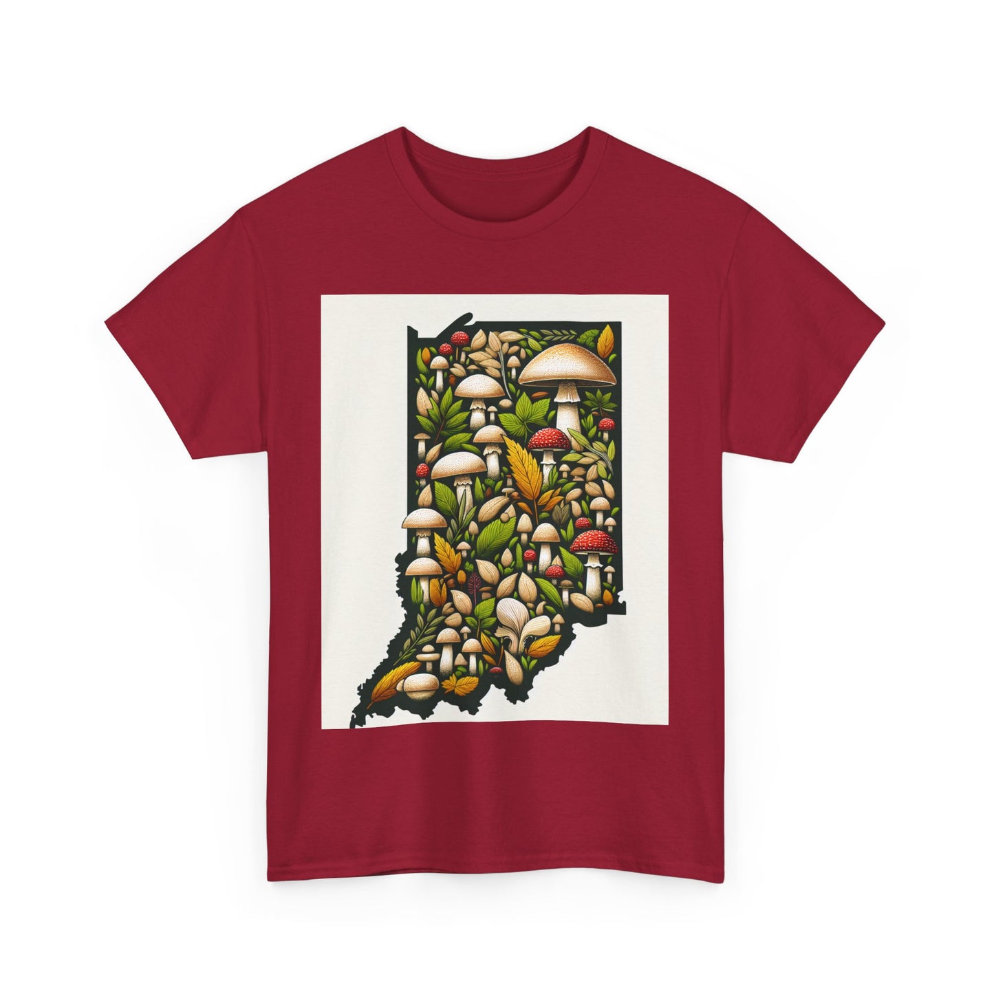 Indiana Nature Scene Unisex Heavy Cotton Tee, Eco-Friendly, Nature Lover Gift, Casual Wear, Summer Outfit, Outdoor Adventure