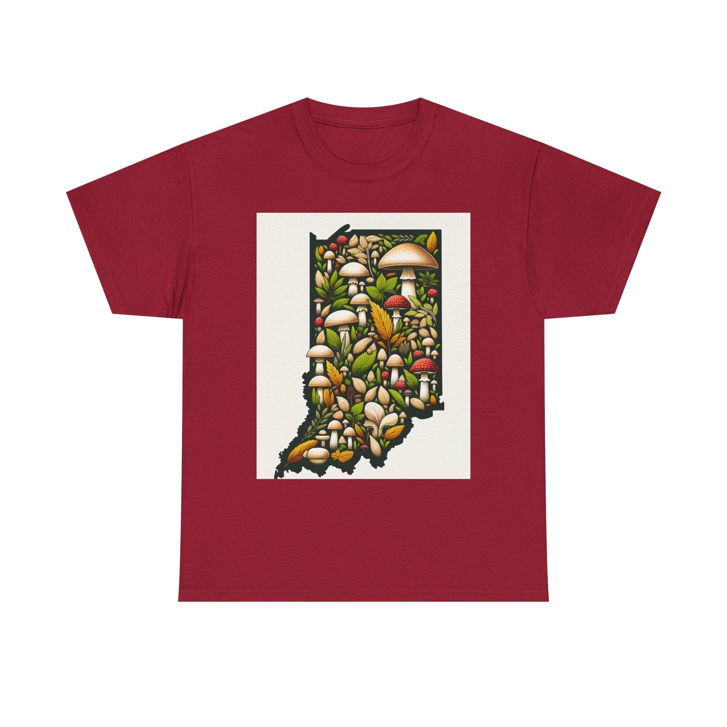 Indiana Nature Scene Unisex Heavy Cotton Tee, Eco-Friendly, Nature Lover Gift, Casual Wear, Summer Outfit, Outdoor Adventure
