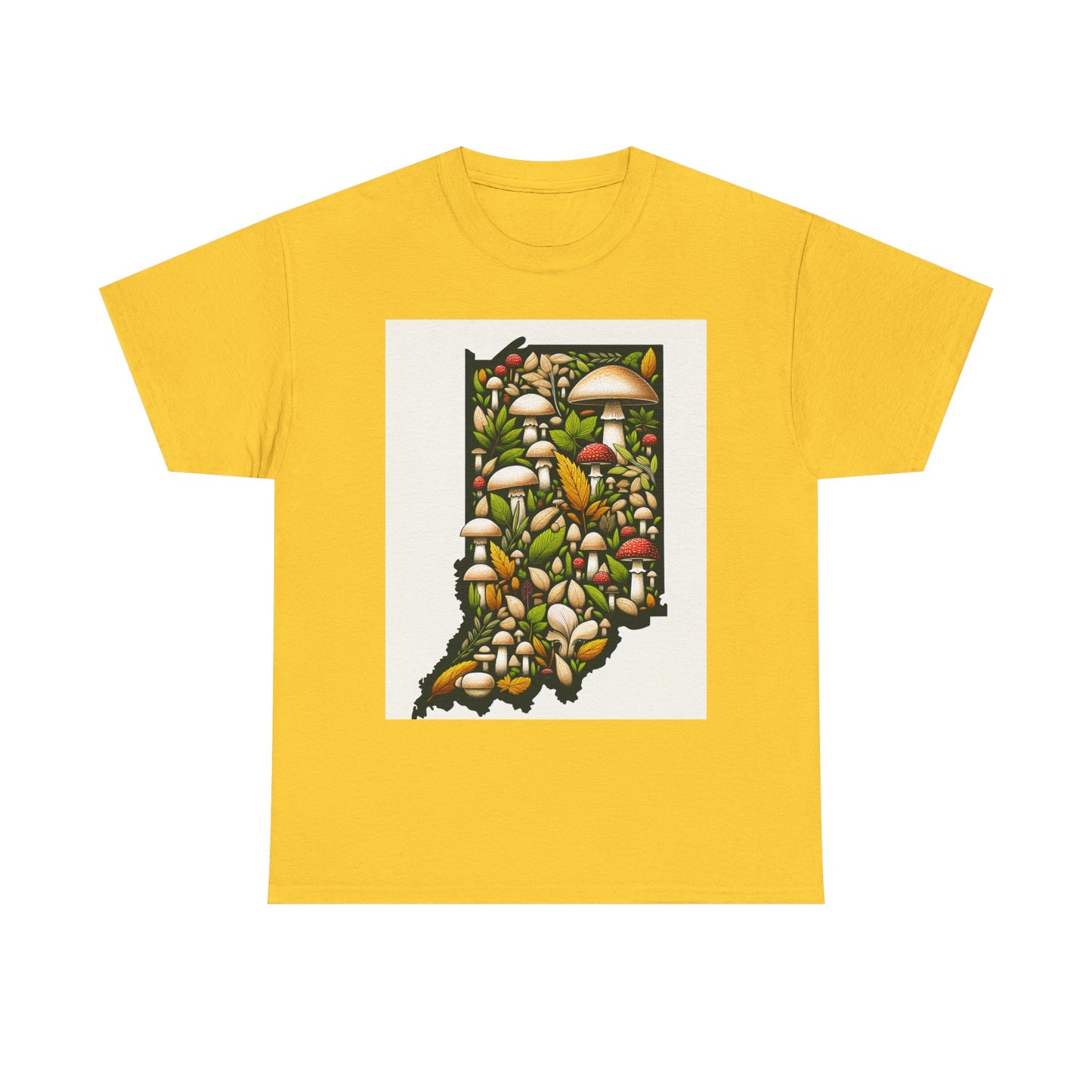 Indiana Nature Scene Unisex Heavy Cotton Tee, Eco-Friendly, Nature Lover Gift, Casual Wear, Summer Outfit, Outdoor Adventure